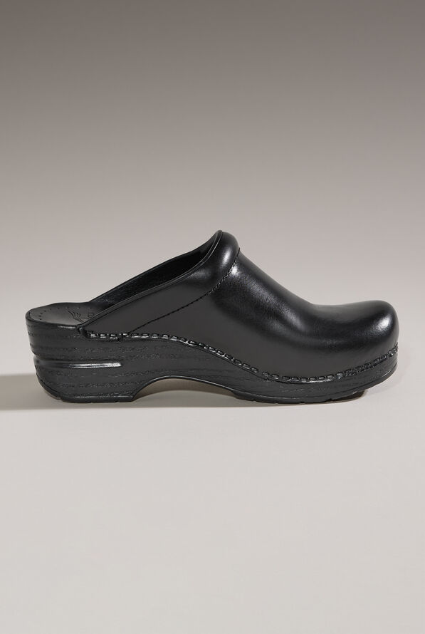 Dansko Women's Sonja Backless Clogs - Black Cabrio - 6