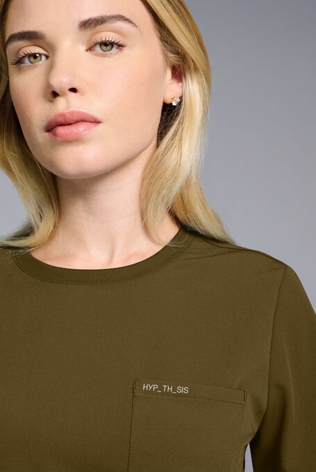 BASE CREW SHIRT - Dark Moss - 3