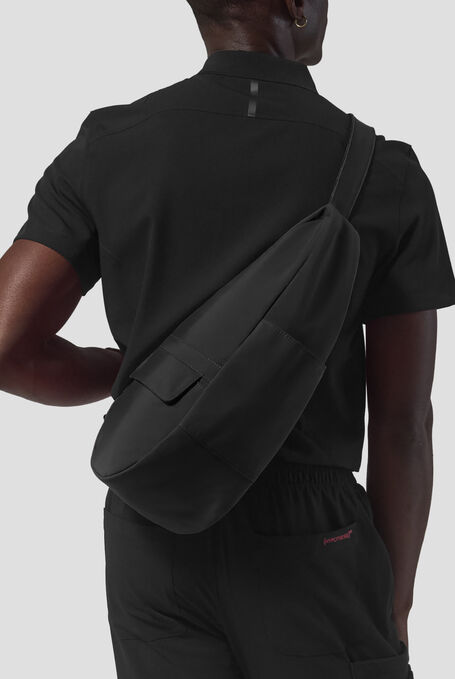 Hypothesis Meta Black Large Sling Bag - Black - 6
