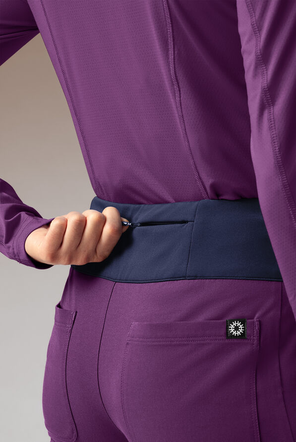 DYNAMA Y-PANT - Petite - Eggplant/Navy - 5