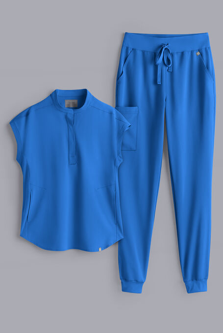META O-S OVERSIZED Scrub Set - Royal - 1