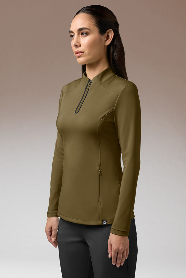 OMNI BASE K SHIRT - Dark Moss/Jet Black - 1