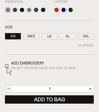 Add Embroidery
