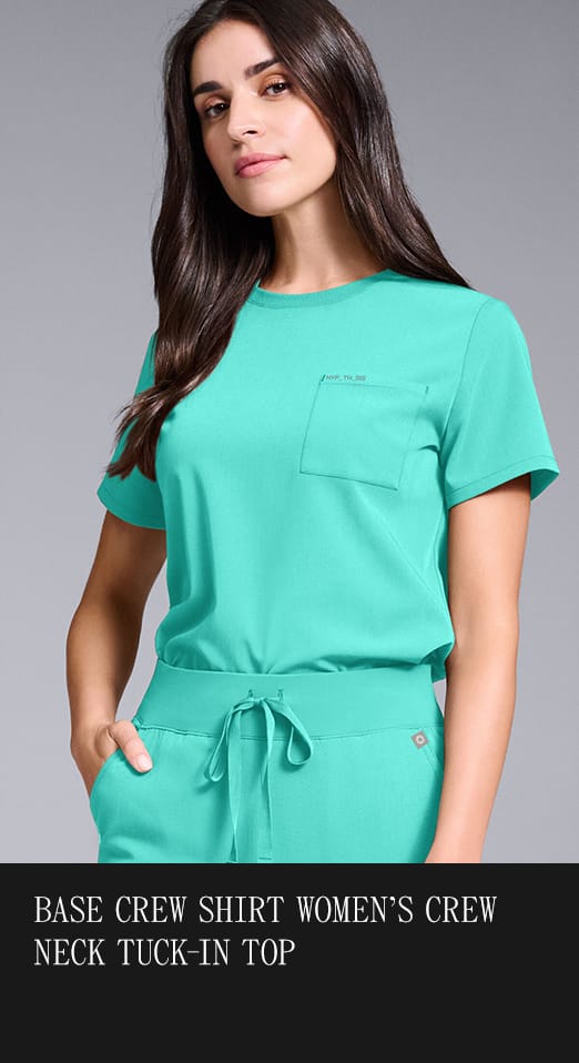 V-NECK TUCK-IN SCRUB TOP