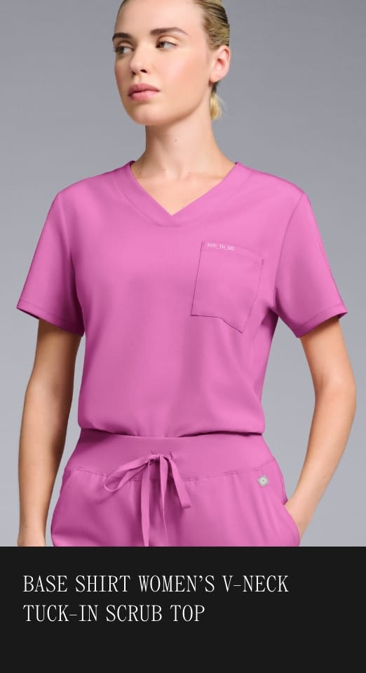 V-NECK TUCK-IN SCRUB TOP