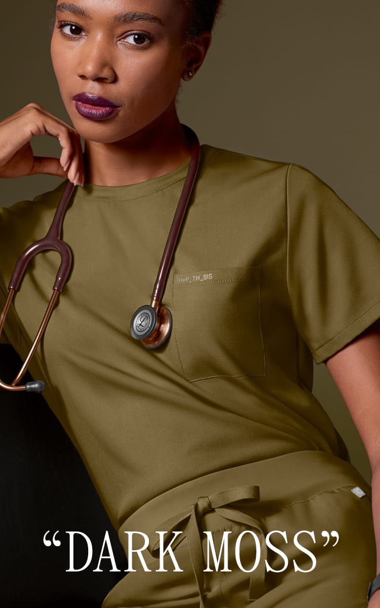 Women&rsquo;s Dark Moss Scrubs