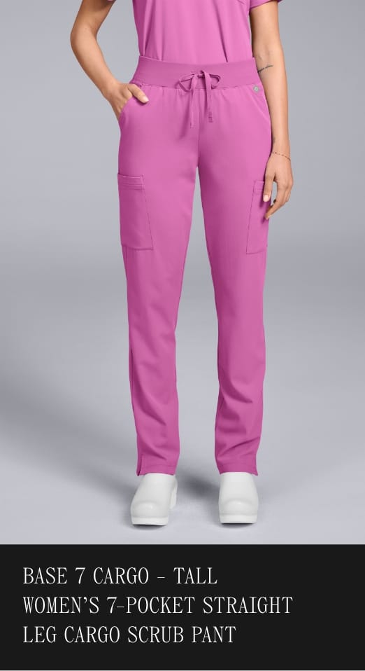 7-POCKET STRAIGHT LEG CARGO SCRUB PANT