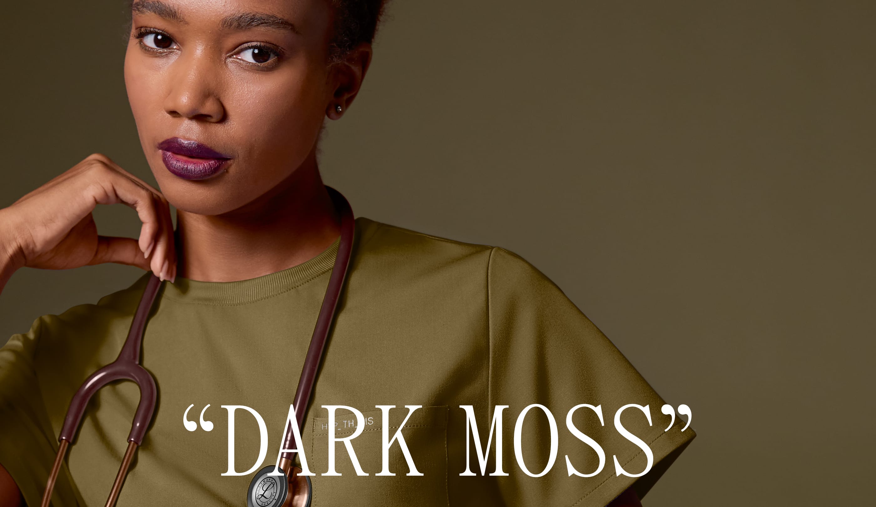 Women’s Dark Moss Scrubs