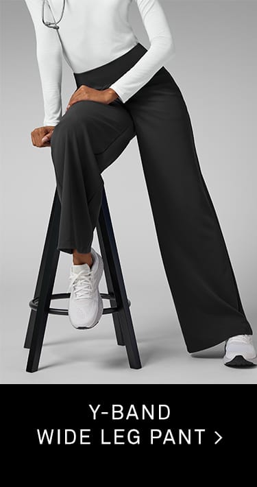 Y-Band Wide Leg Scrub Pant