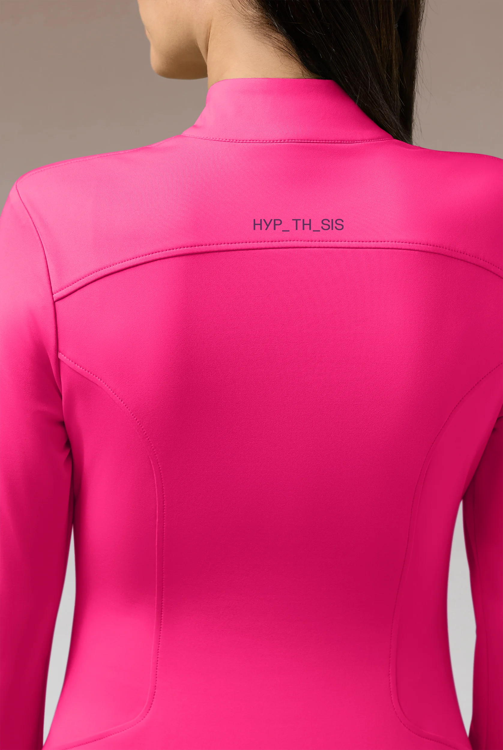 Hypothesis Omni Base K Women&rsquo;s 3-Pocket Knit Long Sleeve Zip Neck Scrub Top