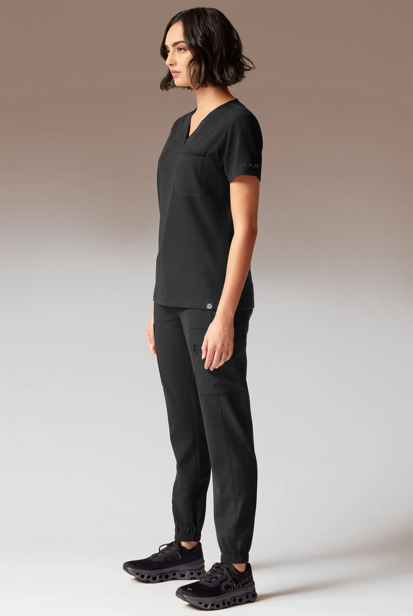 Hypothesis Meta-Base Women&rsquo;s Single Pocket V-Neck Tuck In/Wear Out Scrub Top