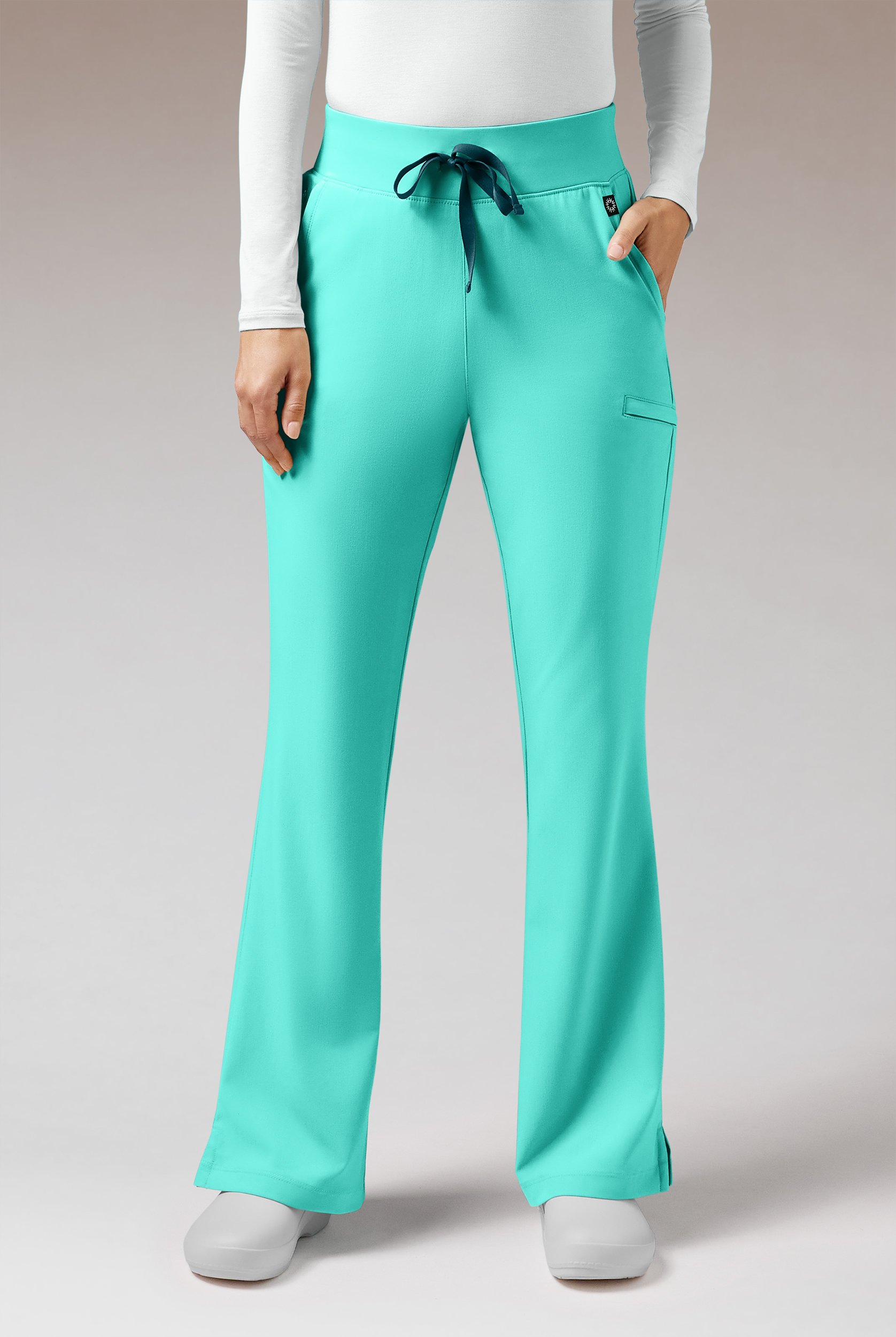 Hypothesis Meta FL Women&rsquo;s 7-Pocket Flare Leg High Waisted Scrub Pant - Petite