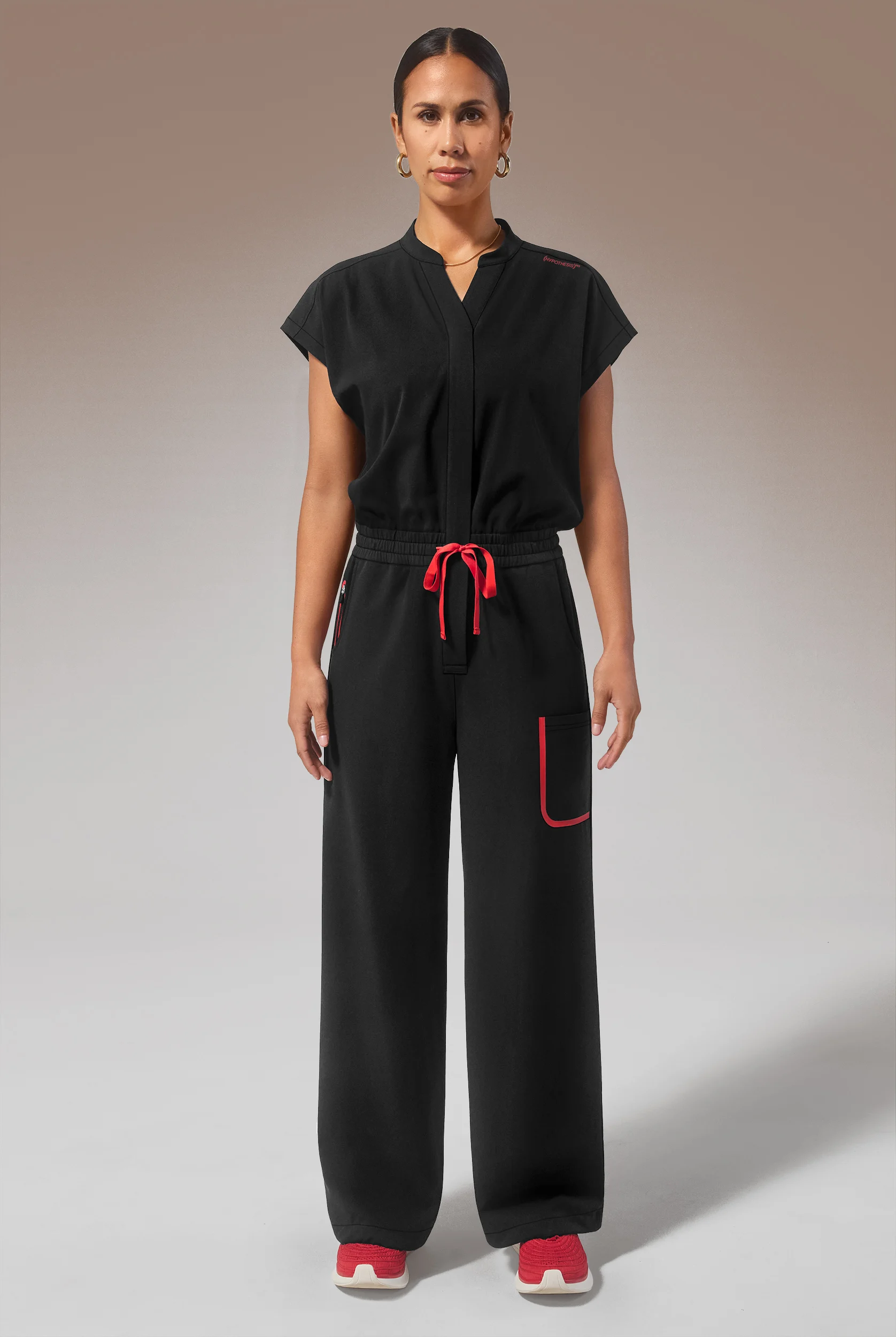 Hypothesis (RED) Duo Base Women's 6-Pocket Wide Leg Jumpsuit