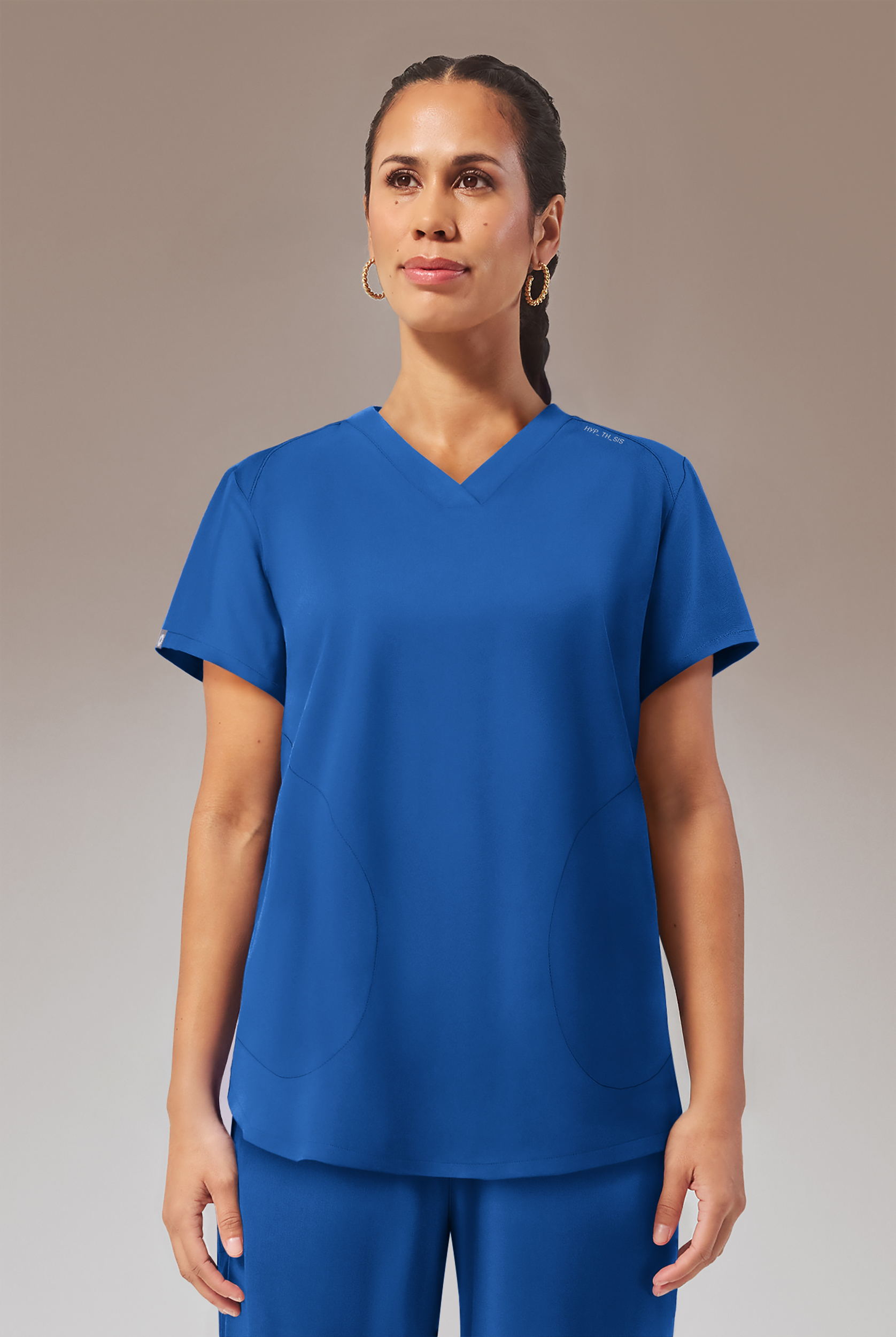 Hypothesis Beta V-Shell Women's 2-Pocket Relaxed Fit Tunic Scrub Top