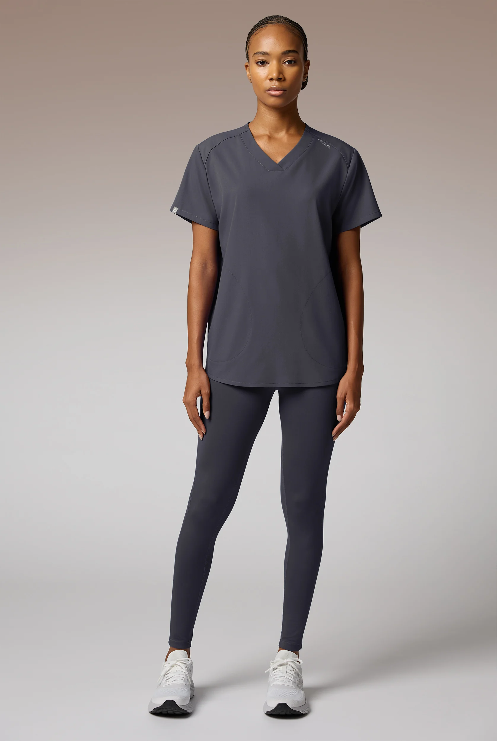 Hypothesis Beta V-Shell Women's 2-Pocket Relaxed Fit Tunic Scrub Top