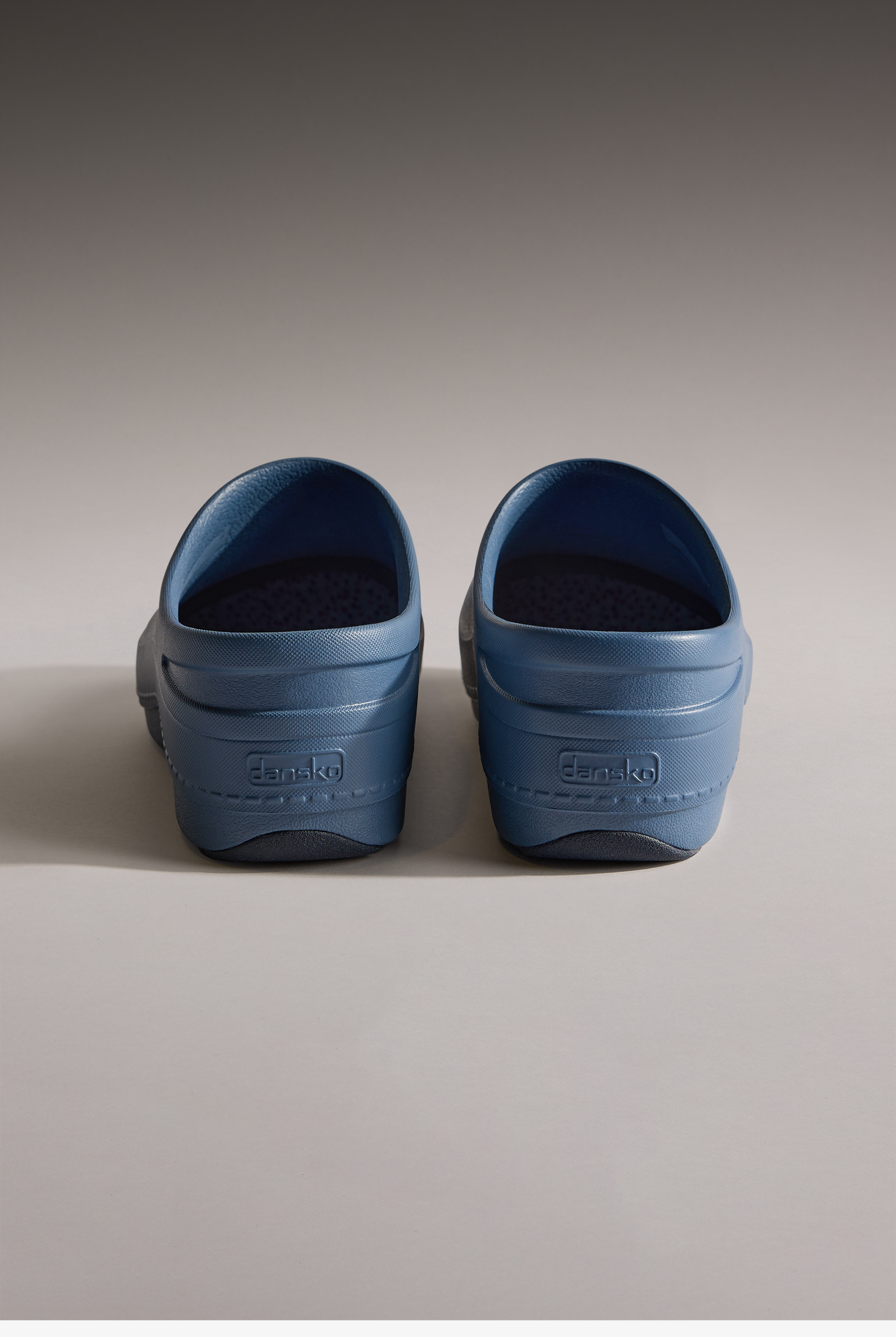 Dansko Women's Kaci SR Blue Backless Clogs