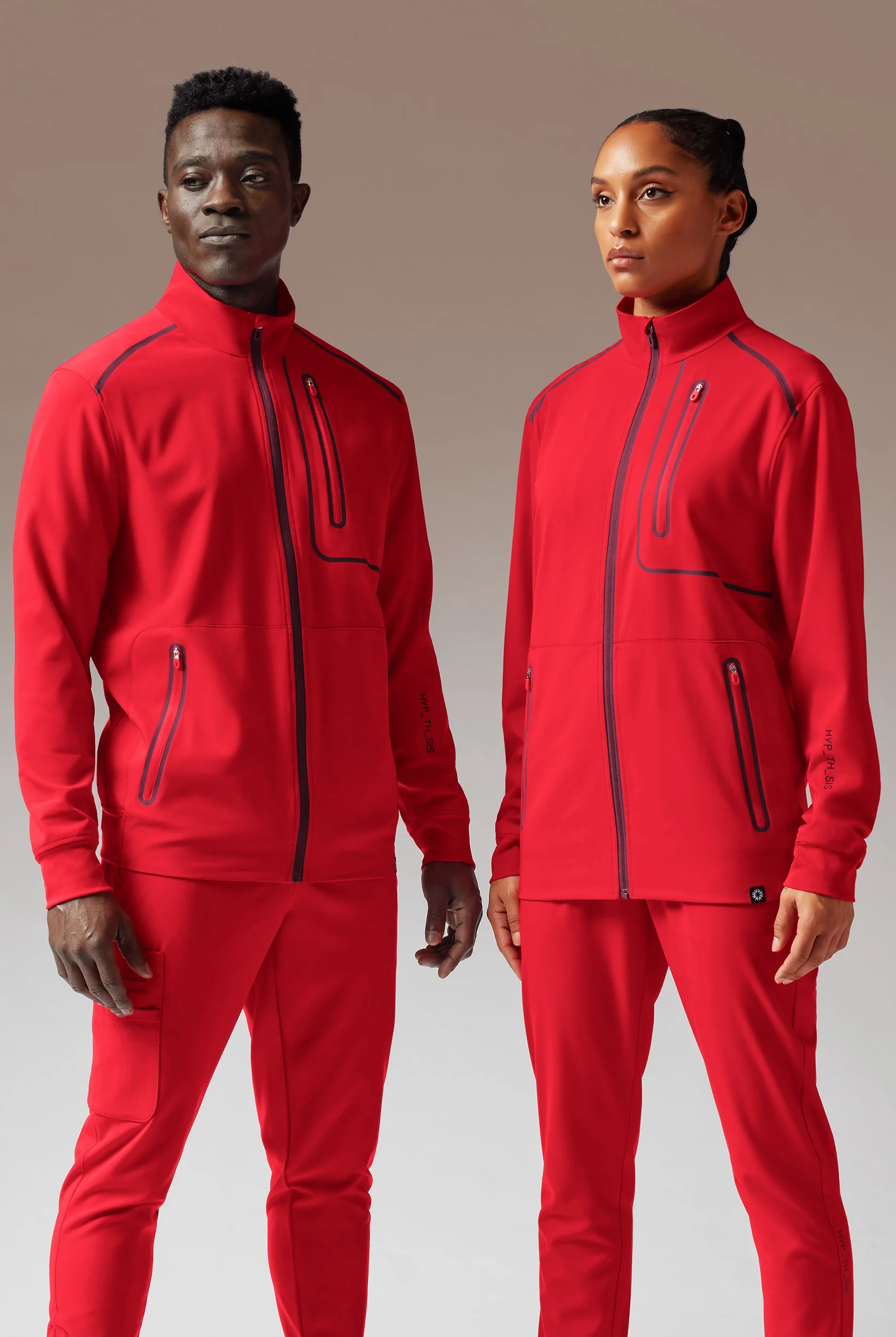 Hypothesis F-Zip Unisex Zip Front Scrub Jacket