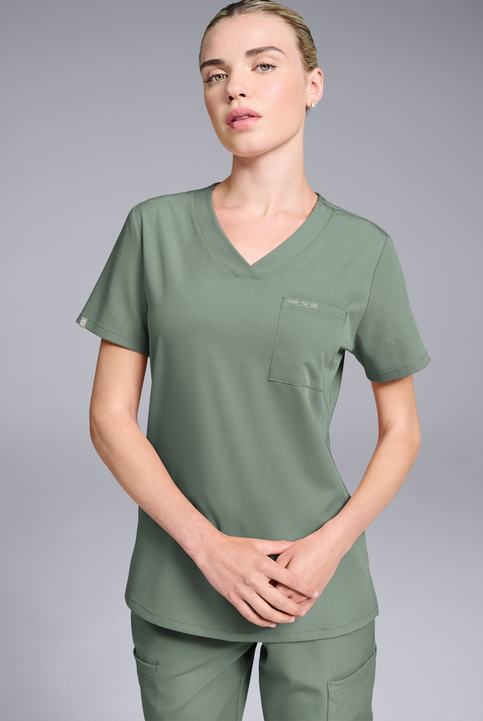 Hypothesis Women's Base V-Neck Tuck-In Scrub Top