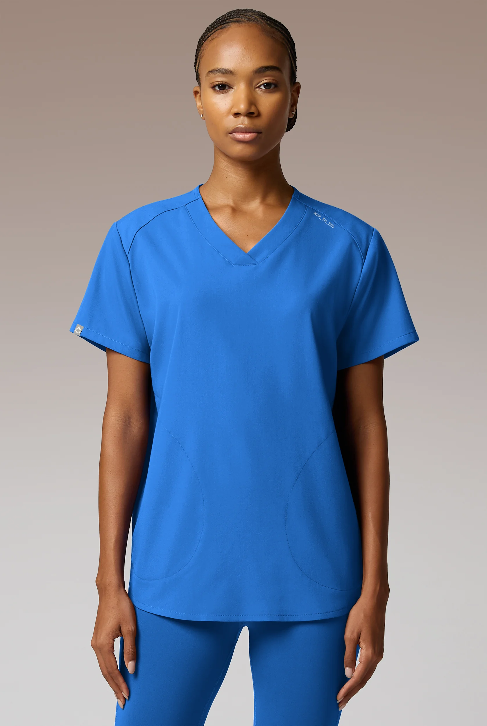 Hypothesis Beta V-Shell Women's 2-Pocket Relaxed Fit Tunic Scrub Top