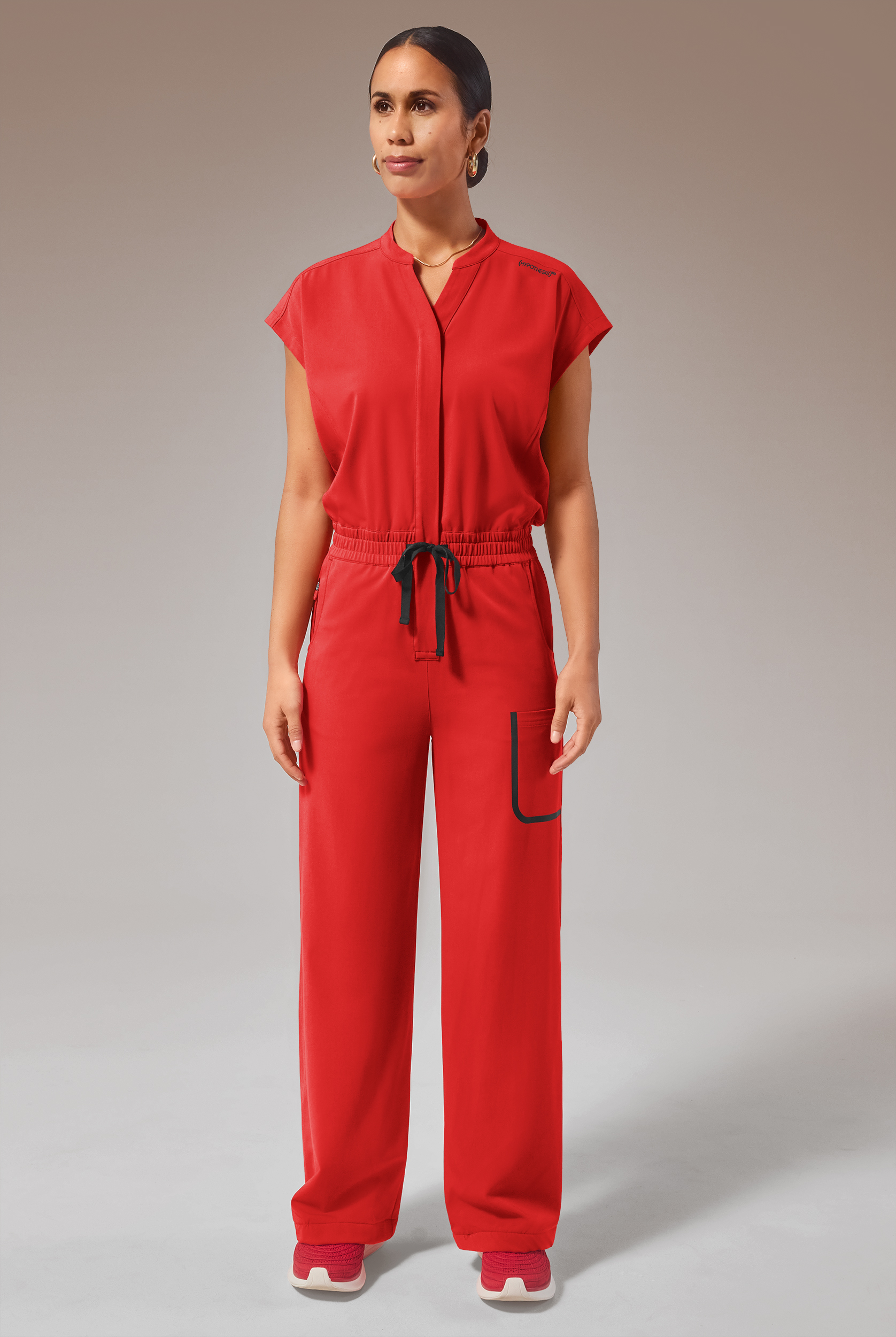 Hypothesis (RED) Duo Base Women's 6-Pocket Wide Leg Jumpsuit