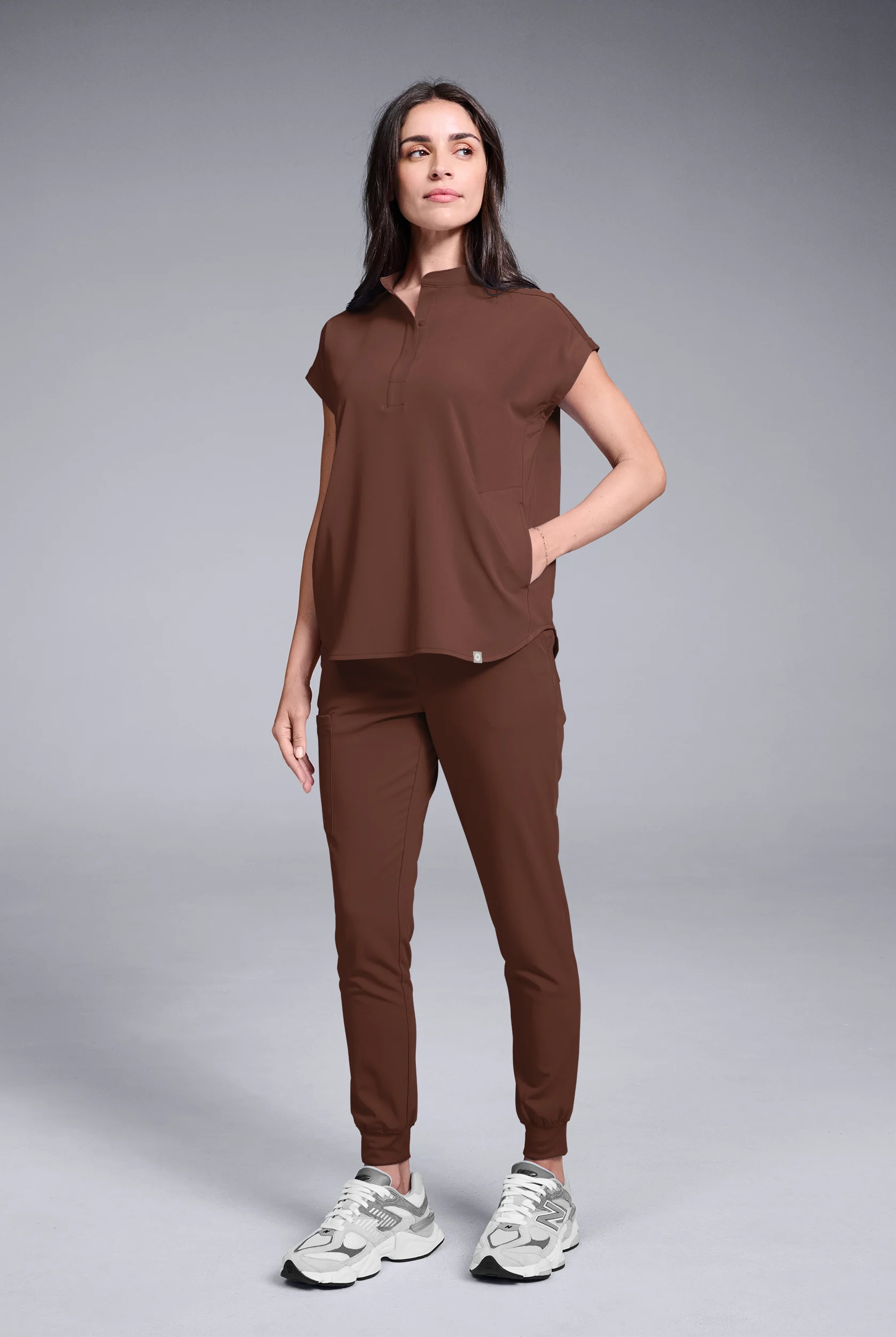 Hypothesis Women's Meta Oversized Dolman Sleeve Scrub Top