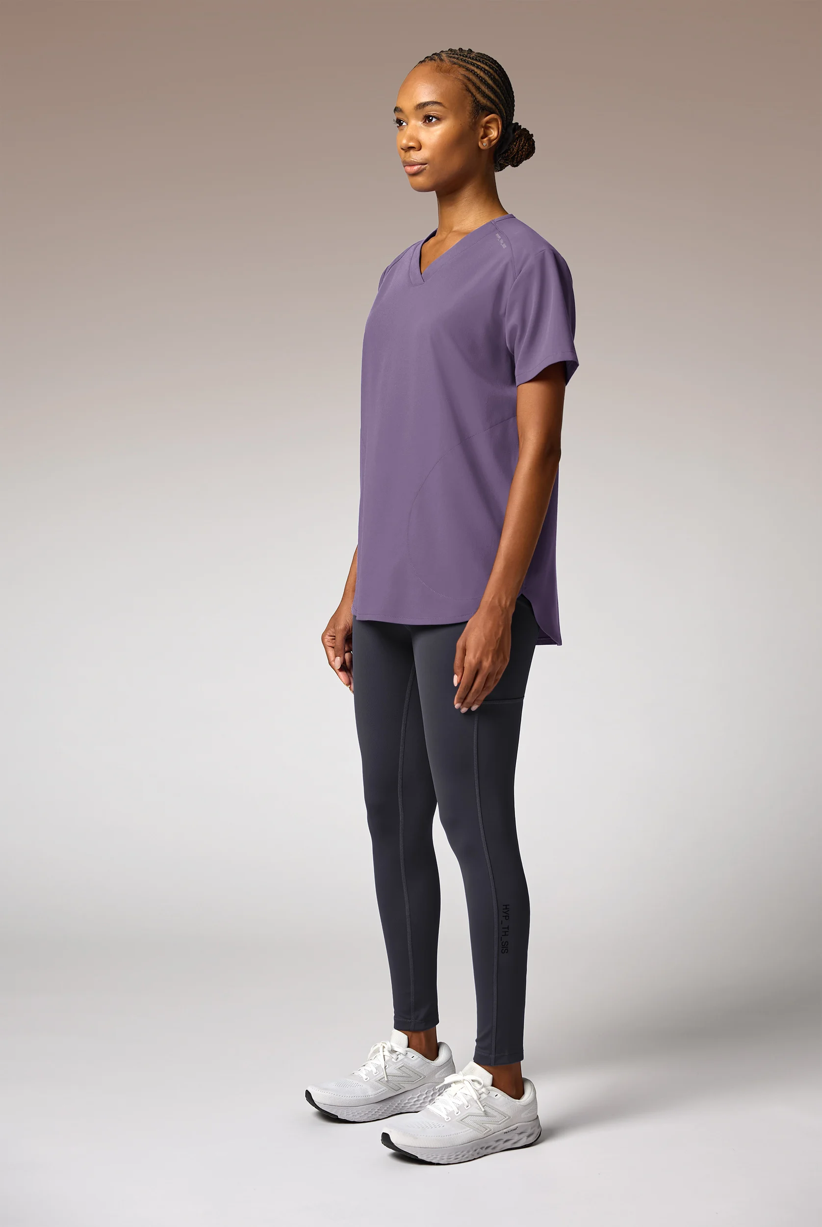 Hypothesis Beta V-Shell Women's 2-Pocket Relaxed Fit Tunic Scrub Top